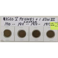 7) 1910 - 1913 CANADIAN PENNIES