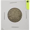 Image 1 : 6) 1910 CANADIAN SILVER 25 CENT