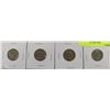 Image 1 : 16) 4 USA 5 CENT COINS OLD "BUFFALO" 1927-1936