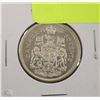 Image 1 : 9) 1960 CANADIAN SILVER 50 CENT COIN