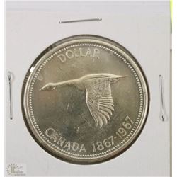 19) CANADIAN 1967 SILVER DOLLAR
