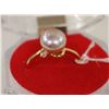 Image 1 : #49-FRESH WATER PEARL RING,925 STERLING SILVER