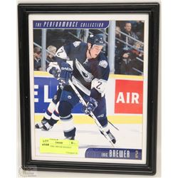 FRAMED ERIC BREWER HOCKEY PICTURE