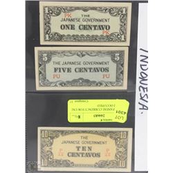 30) WJAPANESE CURRENCY FOR USE IN WWII OCCUPIED