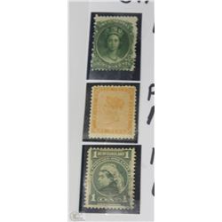 27) 3 PROVINCE VICTORIA STAMPS 1860-1897