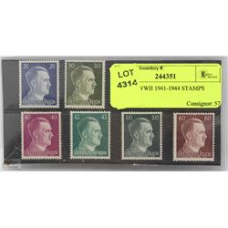 HITLER WWII 1941-1944 STAMPS