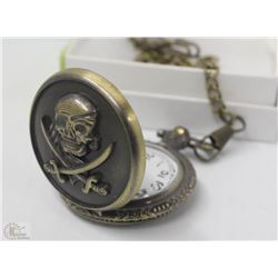 NEW "PIRATE" POCKETWATCH WITH CHAIN