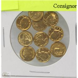 SET OF 10 MINI USA COINS