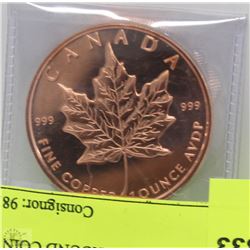 CANADA/US  COPPER ROUND COIN