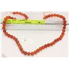 Image 1 : #93-RED AGATE LOOSE BEAD NECKLACE