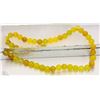 Image 1 : #92-ORANGE/YELLOW AGATE LOOSE BEAD NECKLACE