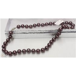 #99-SEA SHELL PEARL NECKLACE 17"/10MM