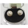 Image 1 : #32-SEA SHELL PEARL EARRINGS/CREAMY MILK 10MM