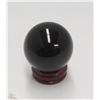 Image 1 : #30-NATURAL OBSIDIAN SPHERE CRYSTAL