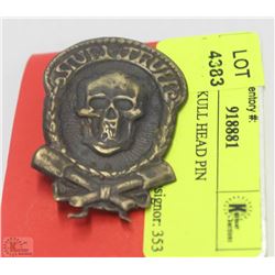 GERMAN SKULL HEAD PIN