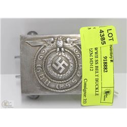 GERMAN WWII SS BELT BUCKLE MARKED RZM M3412