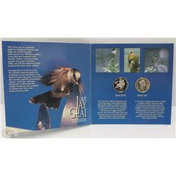 2 CANADIAN SILVER COINS BIRDS OF CANADA INCL