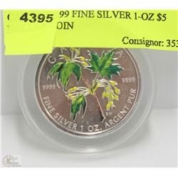 CANADA .999 FINE SILVER 1-OZ $5 DOLLAR COIN