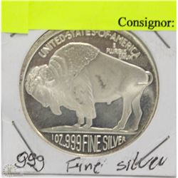.999 FINE SILVER USA BUFFALO 1-OZ COIN