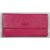 Image 1 : NEW DELLA  LEATHER KAREN WALLET PINK