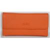 Image 1 : NEW DELLA  LEATHER KAREN WALLET ORANGE