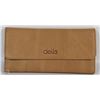 Image 1 : NEW DELLA  LEATHER KAREN WALLET TAN