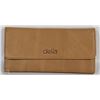 Image 1 : NEW DELLA  LEATHER KAREN WALLET TAN