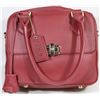 Image 1 : NEW DELLA LEATHER EMMA SATCHEL/SHOULDER BAG RED