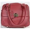 Image 1 : NEW DELLA LEATHER EMMA SATCHEL/SHOULDER BAG RED