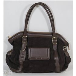 NEW DELLA LEATHER CAMILLE PURSE BROWN COLOR