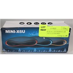 BLUETOOTH WIRELESS POWERED SPEAKER WITH RADIO RED