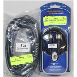 INDOOR OUTDOOR COAXIAL VIDEO CABLE (1.8M) AND