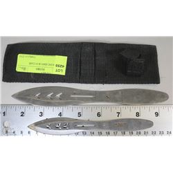 THROWING KNIVES IN CASE