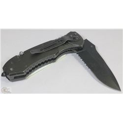 ARMY STYLE BLACK POCKET KNIFE