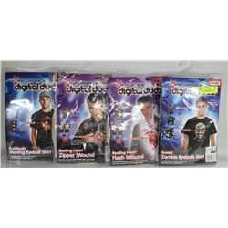 LOT OF 4 NEW MORPH DIGITAL SHIRTS AND GRAPHICS