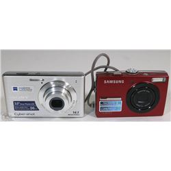 LOT OF 2 CAMERAS INC CARL ZIESS SONY