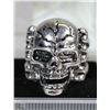 Image 1 : MEN'S HEAVY STAINLESS STEEL SKULL RING SZ10