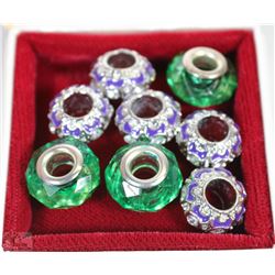 LOT OF BEADS FIT EUROPEAN BRACELET