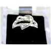 Image 1 : HEART-SHAPED ZIRCON SILVER PLATED SIZE8