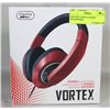 Image 1 : NEW RED VORTEX STEREO HEADPHONES