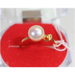 #46-FRESH WATER PEARL RING,925 STERLING SILVER
