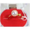 Image 1 : #46-FRESH WATER PEARL RING,925 STERLING SILVER