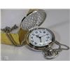 Image 1 : NEW SILVER POCKET WATCH