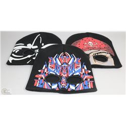 3 PACK OF GLOW IN THE DARK TOQUES