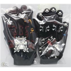 6 PACK OF GLOW IN THE DARK GLOVES