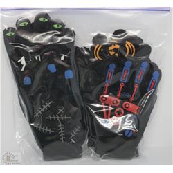 6 PACK OF GLOW IN THE DARK GLOVES