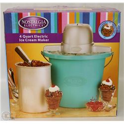 NEW NOSTALGIA ELECTRICS 4 QUART ICE-CREAM
