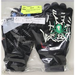 6 PACK OF GLOW IN THE DARK GLOVES