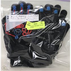 6 PACK OF GLOW IN THE DARK GLOVES