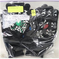 6 PACK OF GLOW IN THE DARK GLOVES